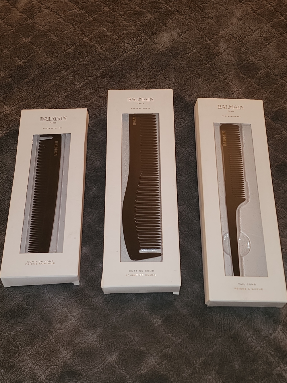 Balmain Couture Hair 3 Piece Comb Set - Professional Grooming